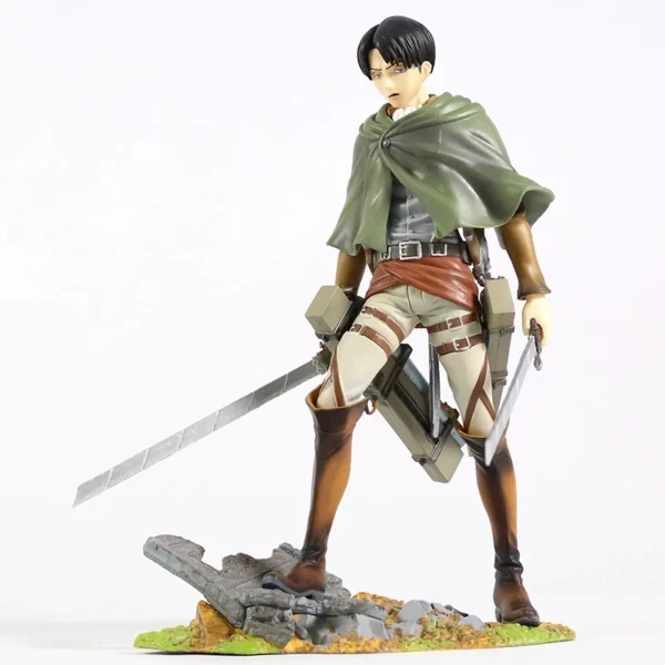 Figura de acción de Anime Attack on Titan 1/8 Levi Rivaille Ackerman, modelo coleccionable de PVC, muñeco de 20CM - Imagen 4