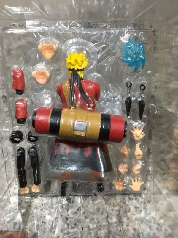 Figura de acción de Anime  Naruto Uzumaki, juguetes en miniatura de PVC móviles