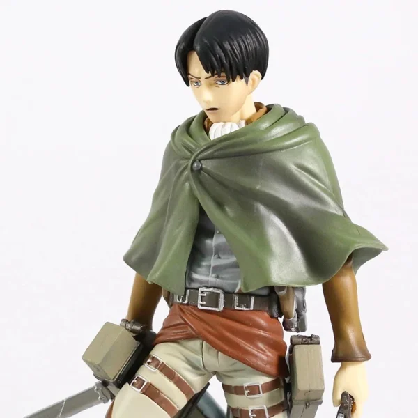 Figura de acción de Anime Attack on Titan 1/8 Levi Rivaille Ackerman, modelo coleccionable de PVC, muñeco de 20CM - Imagen 5