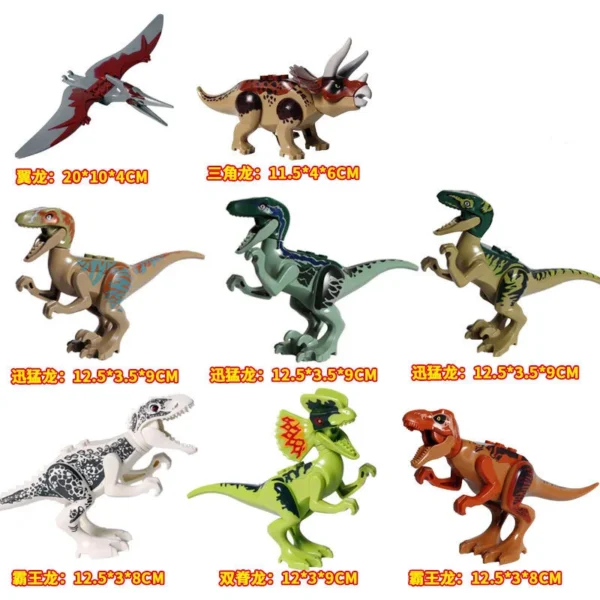 NUEVA figura de acción de dinosaurio, 20 unids/set figura de T-rex de juguete - Imagen 2