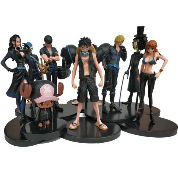 Figuras de acción de la saga de anime  One Pice, set de 9 pzs, originales. - Imagen 6