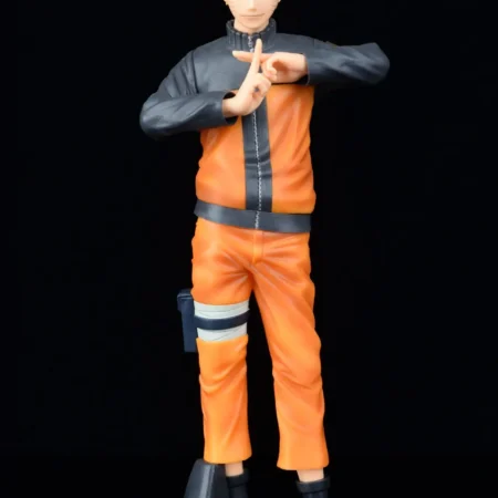 Figura de acción de anime Uzumaki Naruto GK de 28cm, modelo de juguete de PVC de tres cabezas ROS.