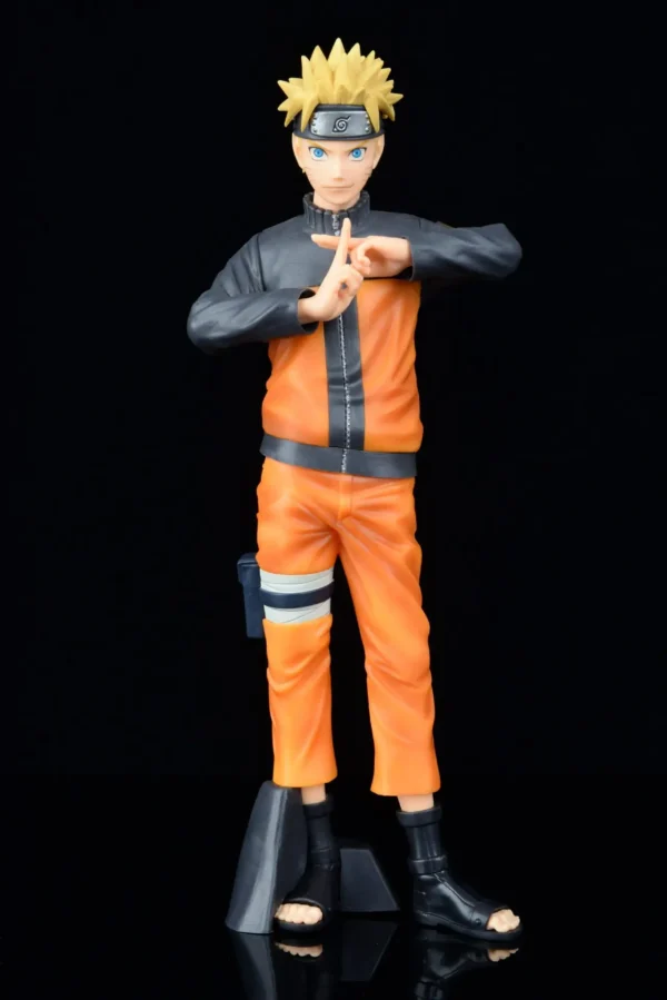 Figura de acción de anime Uzumaki Naruto GK de 28cm, modelo de juguete de PVC de tres cabezas ROS.