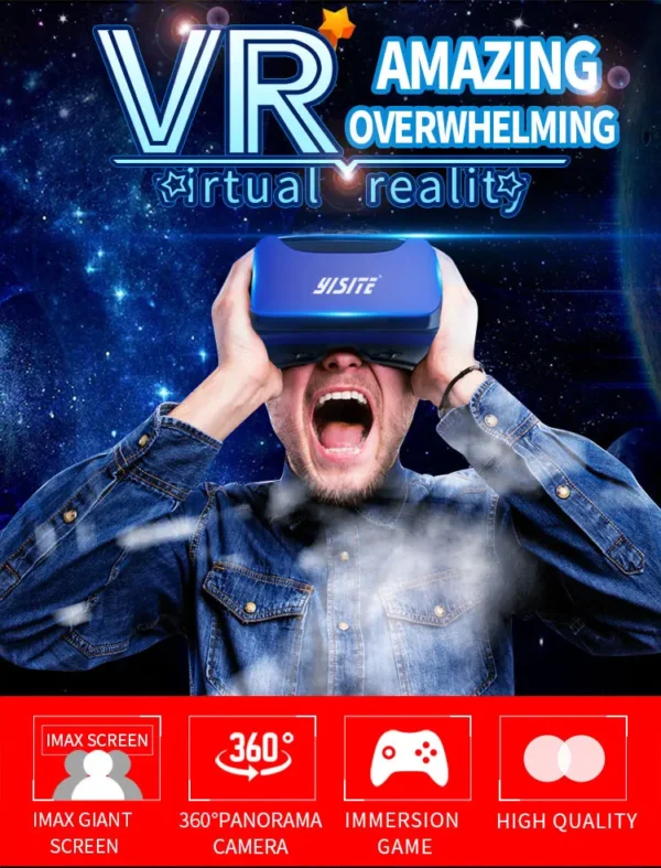 Gafas de Realidad Virtual oculuses rift Realidad virtual 4k Auriculares play tation Gafas 3D VR para juegos móviles y vídeos y películas - Imagen 4