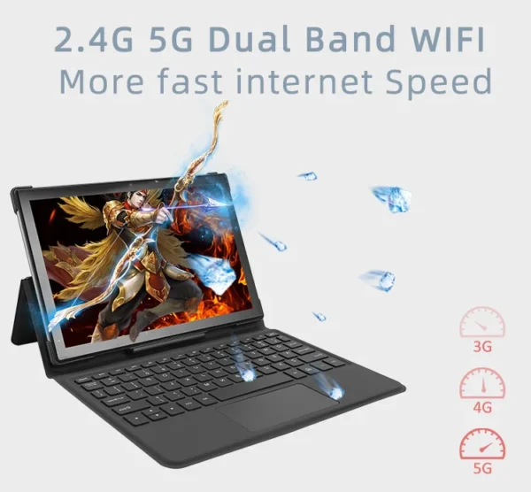 2023 Notebook más vendido Buen precio Tablet 5G Wifi Banda dual 2 en 1 Computadora portátil Tablet Pc con teclado - Imagen 4