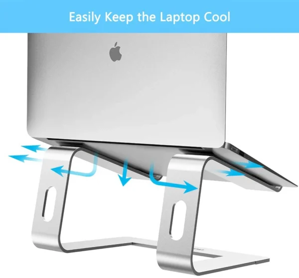 JOMAA-Soporte ergonómico de aluminio para ordenador portátil, Compatible con soporte elevador desmontable para portátil, para MacBook de 10 a 15,6" - Imagen 4