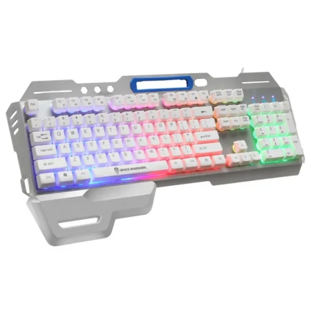 El más nuevo teclado con cable USB Multimedia OEM de escritorio de alta calidad de 104 teclas para juegos más teclados mecánicos.