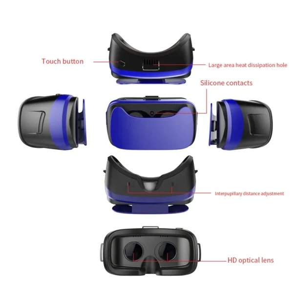 Gafas de Realidad Virtual oculuses rift Realidad virtual 4k Auriculares play tation Gafas 3D VR para juegos móviles y vídeos y películas - Imagen 3