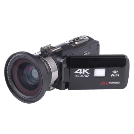 Cámara de vídeo 4K de alta resolución Videocámara HD 4K Zoom Videocámara deportiva DV Digital