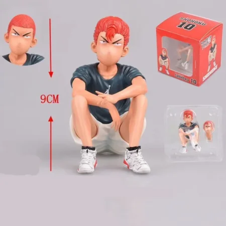 Figura de acción de anime SLAM DUNK Sakuragi Akagi Rukawa Mitsui de 10-12cm, juguete de modelo de colección de PVC para regalos