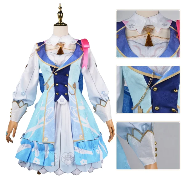 Caliente Anime Genshin Original Dios Ying impacto Kamisato Ayaka mujer disfraz vestido japonés pelucas Cosplay