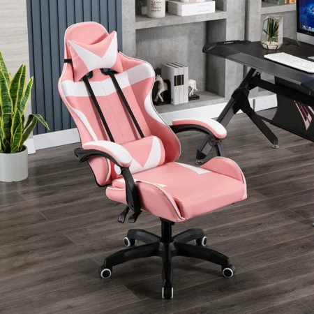 Hermosa silla Gamer, confortable con reposa pies.
