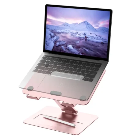 Soporte para ordenador portátil, plegable, ajustable, de aleación de aluminio, ventilado, para tableta portátil de 10-17 pulgadas, superventas
