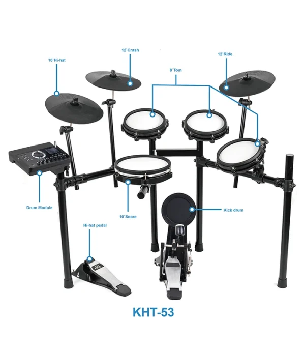 Batería Digital, juego de batería electrónica Musical para juego de baterista - Imagen 6