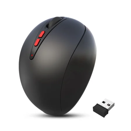 Ratón inalámbrico HXSJ T33 de 2400dpi, ratón Vertical ergonómico para juegos de oficina, ratón conectado de 2,4G Hz