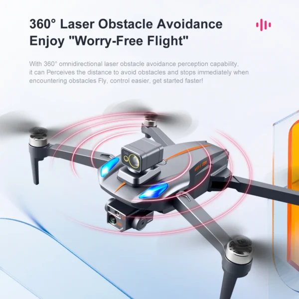 Drone 4K Professional K911 MAX GPS  Obstacle Avoidance 8K Dual HD Camera Brushless Motor Foldable Quadcopter RC Distance 1200M - Imagen 3